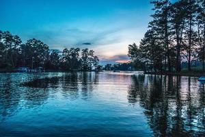 belas cenas no lago wateree na carolina do sul foto