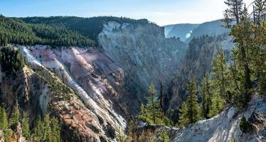 Artista Point Cachoeira Natureza em Yellowstone Wyoming foto