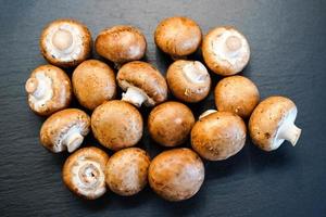 cogumelos champignon crus frescos foto