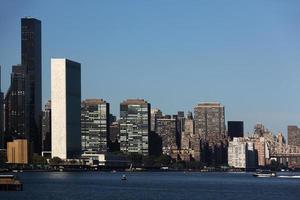 sede das Nações Unidas. vista do rio leste.