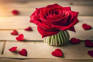 a rosa é a símbolo do amor e romance. gerado por IA foto