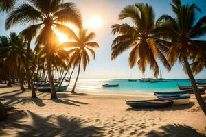 a de praia dentro dominica. gerado por IA foto