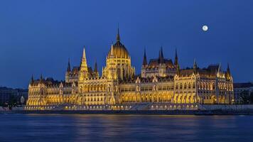húngaro parlamento construção dentro Budapeste, Hungria, hdr foto