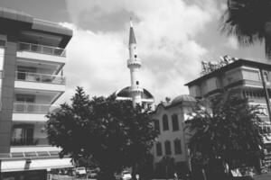 interessante original turco ruas e casas dentro a cidade do alanya foto