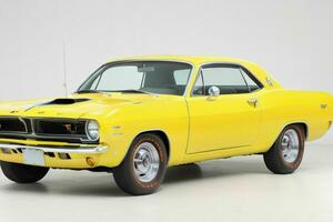 1966 Plymouth barracuda carro. ai generativo pró foto