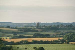 a maioria lindo britânico campo panorama às apontador badalos vale do Inglaterra Luton, Reino Unido. imagem estava capturado em Junho 24, 2023 foto