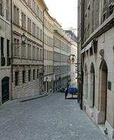 velho rua dentro Genebra, Suíça foto