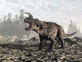 einiossauro dinossauro - 3d render foto
