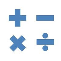 simples matemática símbolos isolado dentro branco fundo foto
