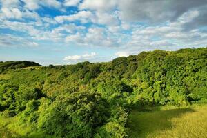 a maioria lindo britânico campo panorama às apontador badalos vale do Inglaterra Luton, Reino Unido. imagem estava capturado em Junho 24, 2023 foto