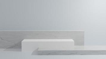 pódio de concreto para exibição de produtos, renderização em 3D, foto grátis