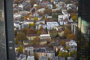 paisagem urbana europeia edifícios gerais na alemanha frankfurt foto