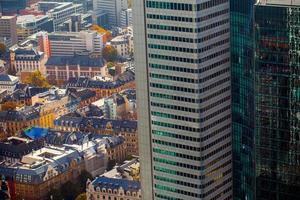 paisagem urbana europeia edifícios gerais na alemanha frankfurt foto