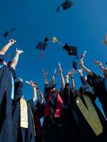 estudantes graduados do ensino médio foto