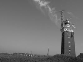 a ilha do helgolândia dentro a norte mar foto