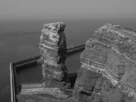 ilha de helgoland no mar do norte foto