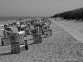 ilha langeoog no mar do norte foto