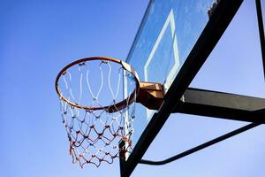 ao ar livre basquetebol aro foto