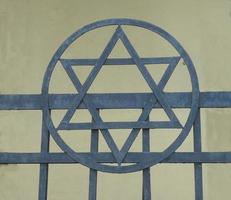 estrela de David, o símbolo da religião judaica foto