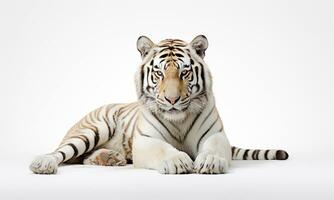 animal mundo em uma mínimo fundo, Bengala tigre. ai gerado. pró foto. foto