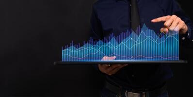 gráfico investidores estoque economia ícone ilustração mercado de ações foto