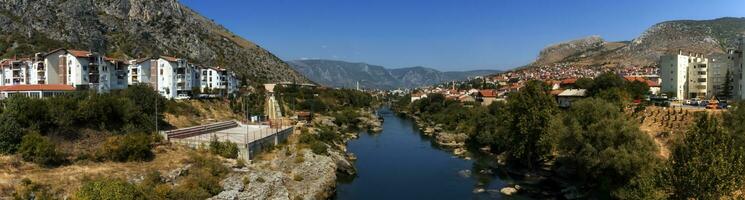 Mostar velho cidade, Bósnia e herzegovina foto