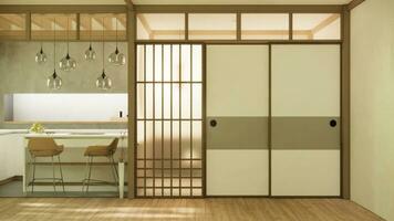 cozinha quarto japonês estilo. foto