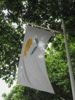 bandeira cipriota de Chipre foto