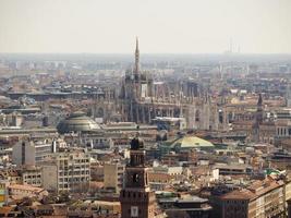 vista aérea de Milão foto