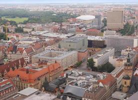 vista aérea de leipzig foto