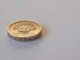 moeda de libra britânica foto