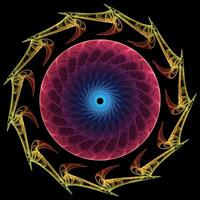abstrato geométrico e fractal formas foto