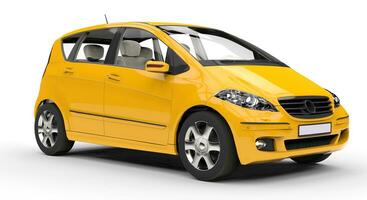 amarelo compactar carro 2 foto