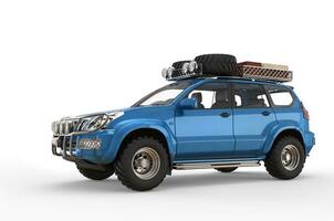 azul 4x4 suv foto