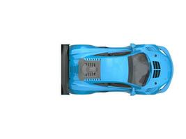 real azul moderno Esportes carro - topo baixa Visão foto