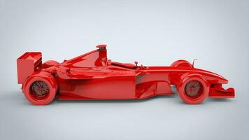 raiva vermelho, Fórmula corrida carro - lado Visão foto