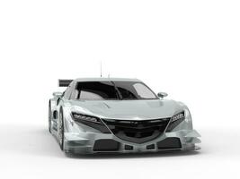 brilhante prata moderno conceito Esportes carro - frente beleza tiro foto