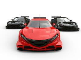 vermelho e Preto super Esportes carros - a raça é em foto