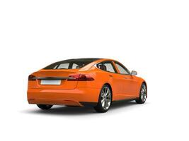 fresco laranja moderno elétrico Esportes carro - costas Visão foto