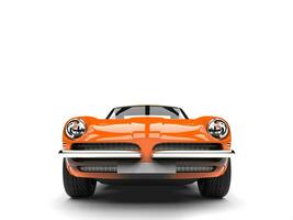 Sombrio laranja vintage raça velozes carro - frente Visão foto