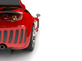 liso vermelho super Esportes carro - beleza tiro - luz traseira fechar-se tiro foto