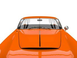 afiado laranja vintage músculo carro - de capuz fechar-se tiro foto