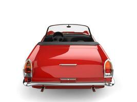 raiva vermelho vintage cabriolet conversível carro - lado Visão foto