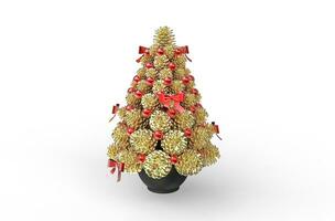 dourado pinho cones - Natal decoração foto