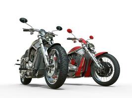 dois poderoso vintage motocicletas foto