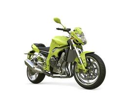 estrangeiro verde moderno Esportes motocicleta - beleza tiro foto