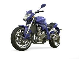 Sombrio roxa moderno motocicleta foto