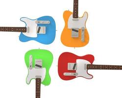 elétrico guitarras dentro prime cores foto