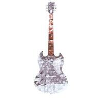 desenhado poligonal guitarra foto