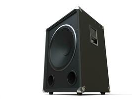 Preto subwoofer Alto-falante foto